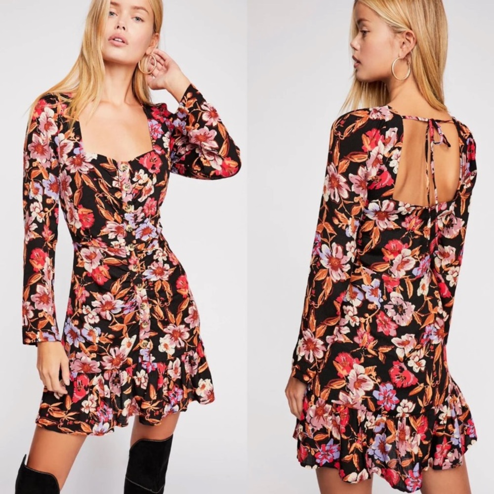 NWT Free People floral mini dress / tunic